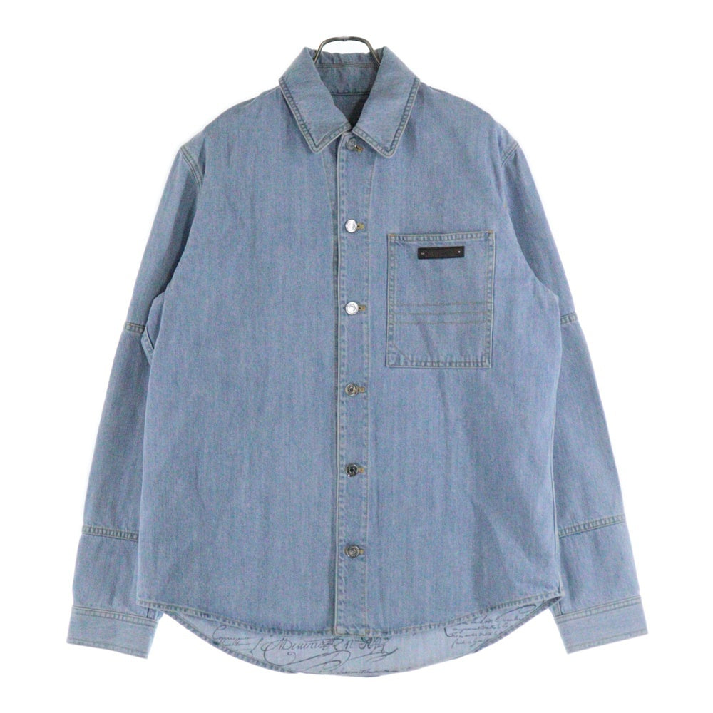 Berluti(ベルルッティ) カリグラフィー レザー ロゴパッチ デニムジャケット インディゴ R22HCL84DABG