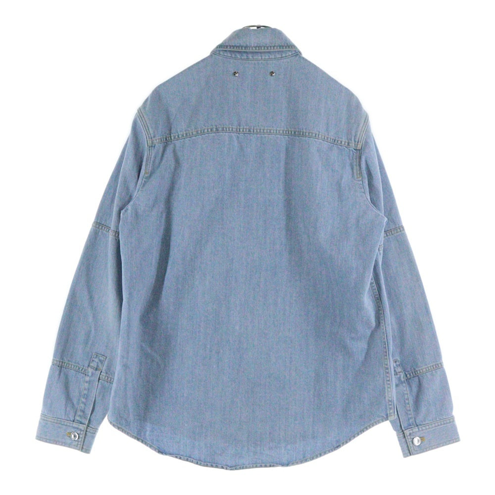 Berluti(ベルルッティ) カリグラフィー レザー ロゴパッチ デニムジャケット インディゴ R22HCL84DABG