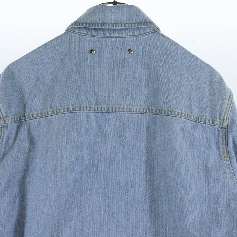 Berluti(ベルルッティ) カリグラフィー レザー ロゴパッチ デニムジャケット インディゴ R22HCL84DABG