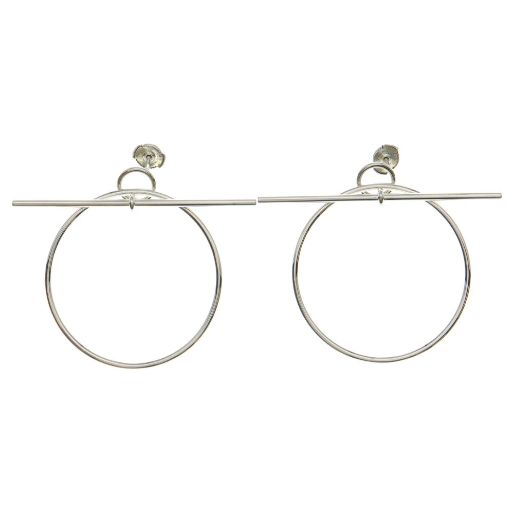 HERMES(エルメス) ループMM ピアス シルバー Ag925 SV アクセサリー レディース