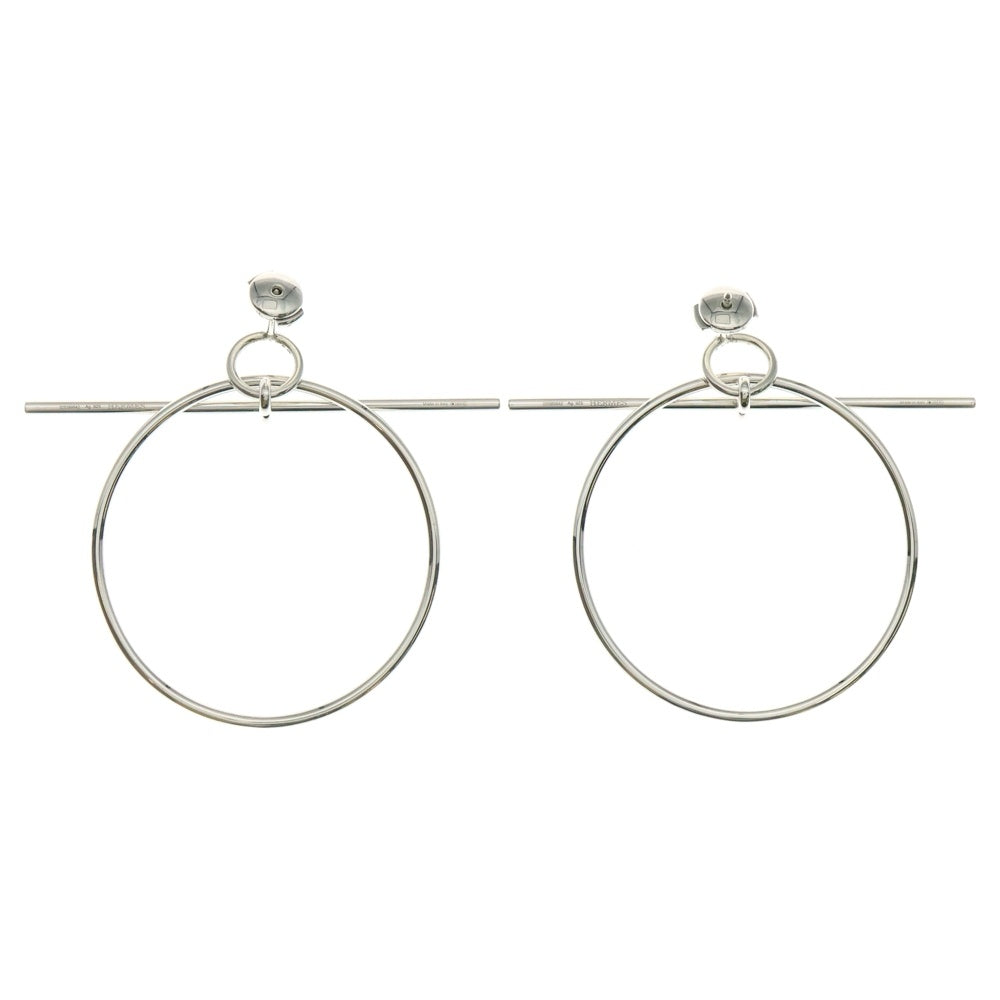 HERMES(エルメス) ループMM ピアス シルバー Ag925 SV アクセサリー レディース