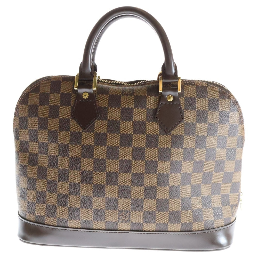 LOUIS VUITTON(ルイヴィトン) アルマPM ダミエ エベヌ PVC レザー ハンドバッグ ゴールド金具 ブラウン N51131