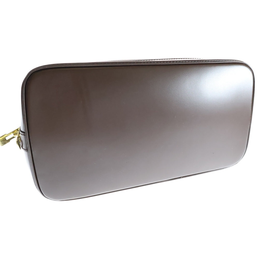 LOUIS VUITTON(ルイヴィトン) アルマPM ダミエ エベヌ PVC レザー ハンドバッグ ゴールド金具 ブラウン N51131