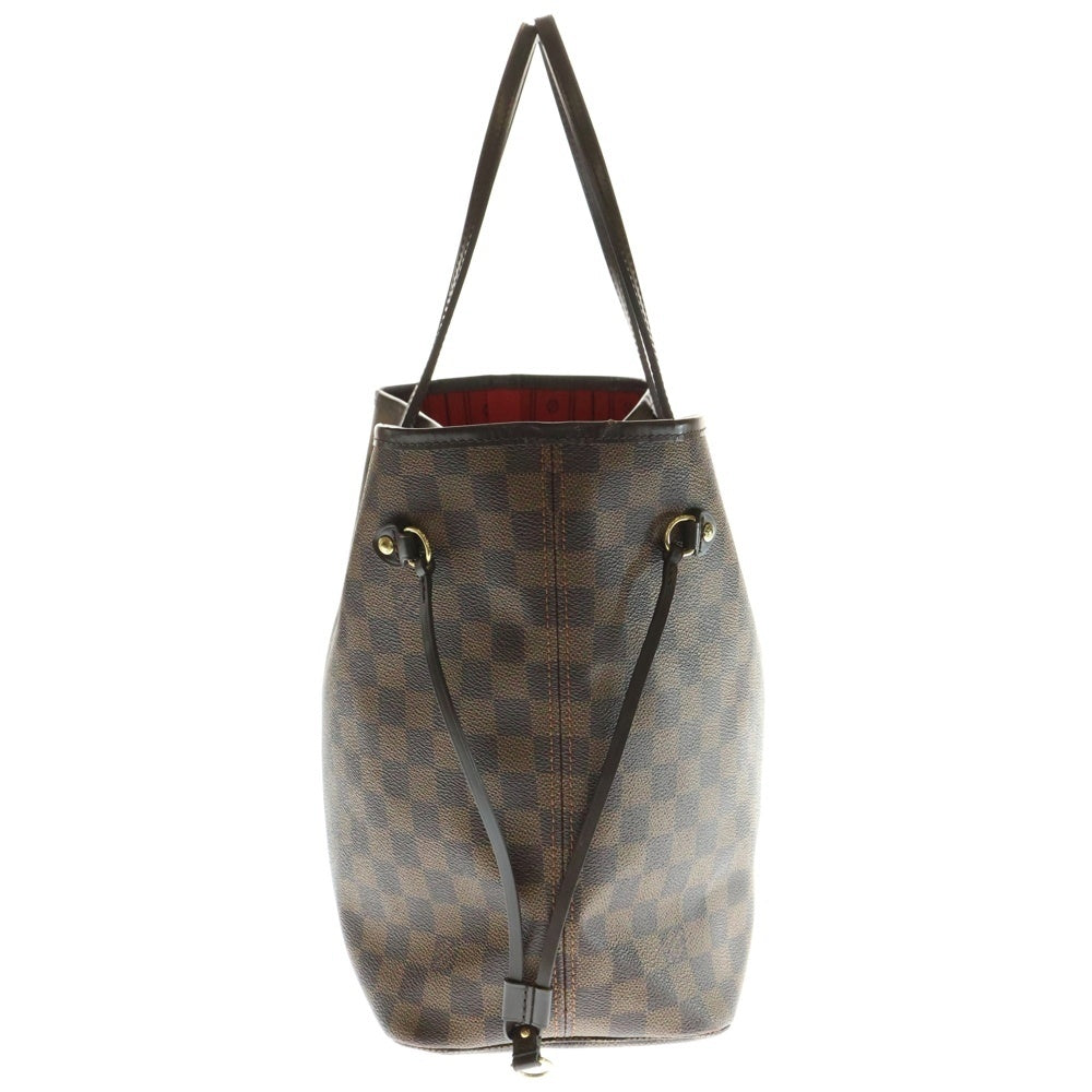 LOUIS VUITTON(ルイヴィトン) ダミエ ネヴァーフルMM トートバッグ ハンドバッグ ショルダーバッグ ブラウン レザー×PVC ゴールド金具 N51105