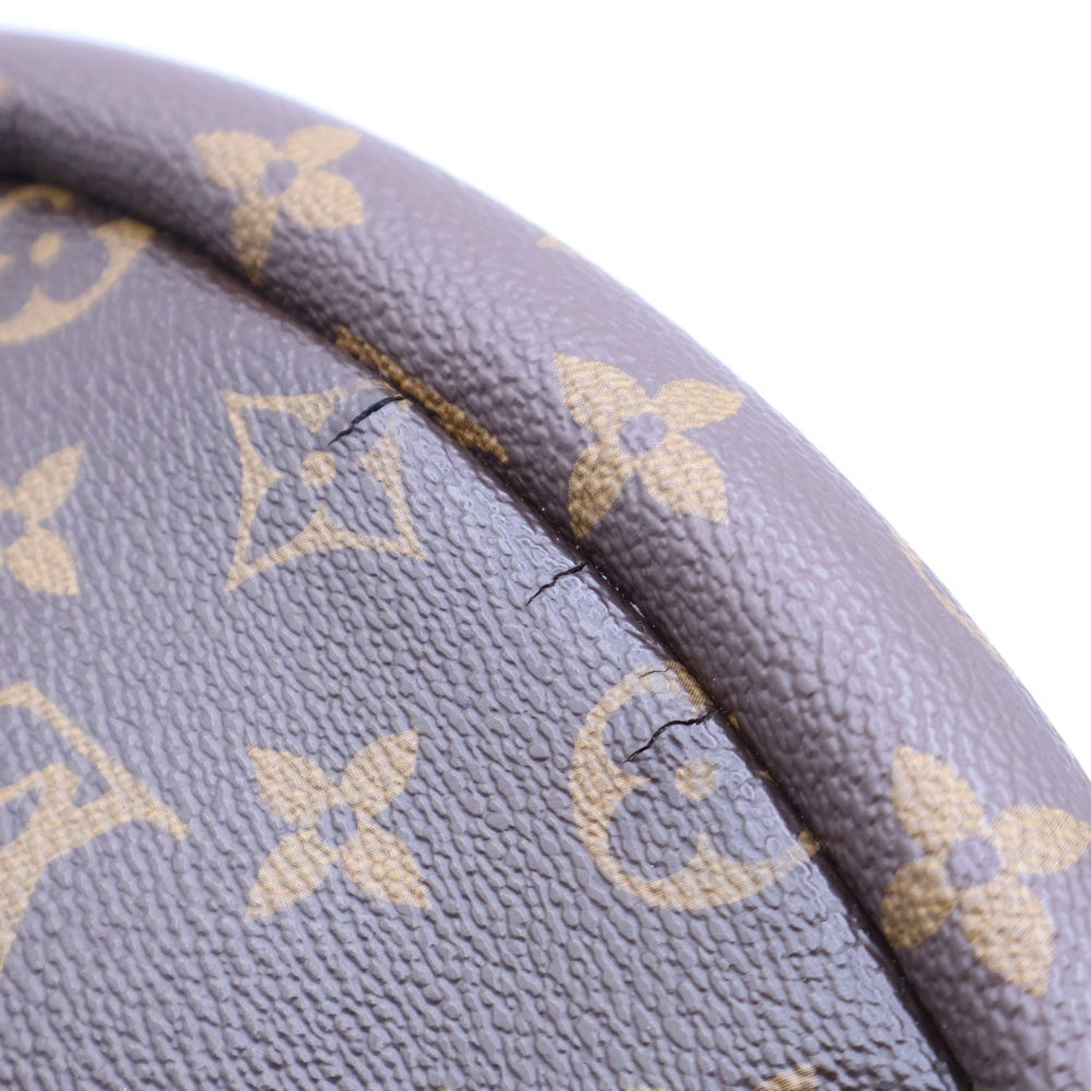 LOUIS VUITTON(ルイヴィトン) マイLV ワールドツアー バムバッグ モノグラム PARIS LVロゴプリント PVC レザー ショルダー ボディバッグ ゴールド金具 ブラウン/ブラック P01127