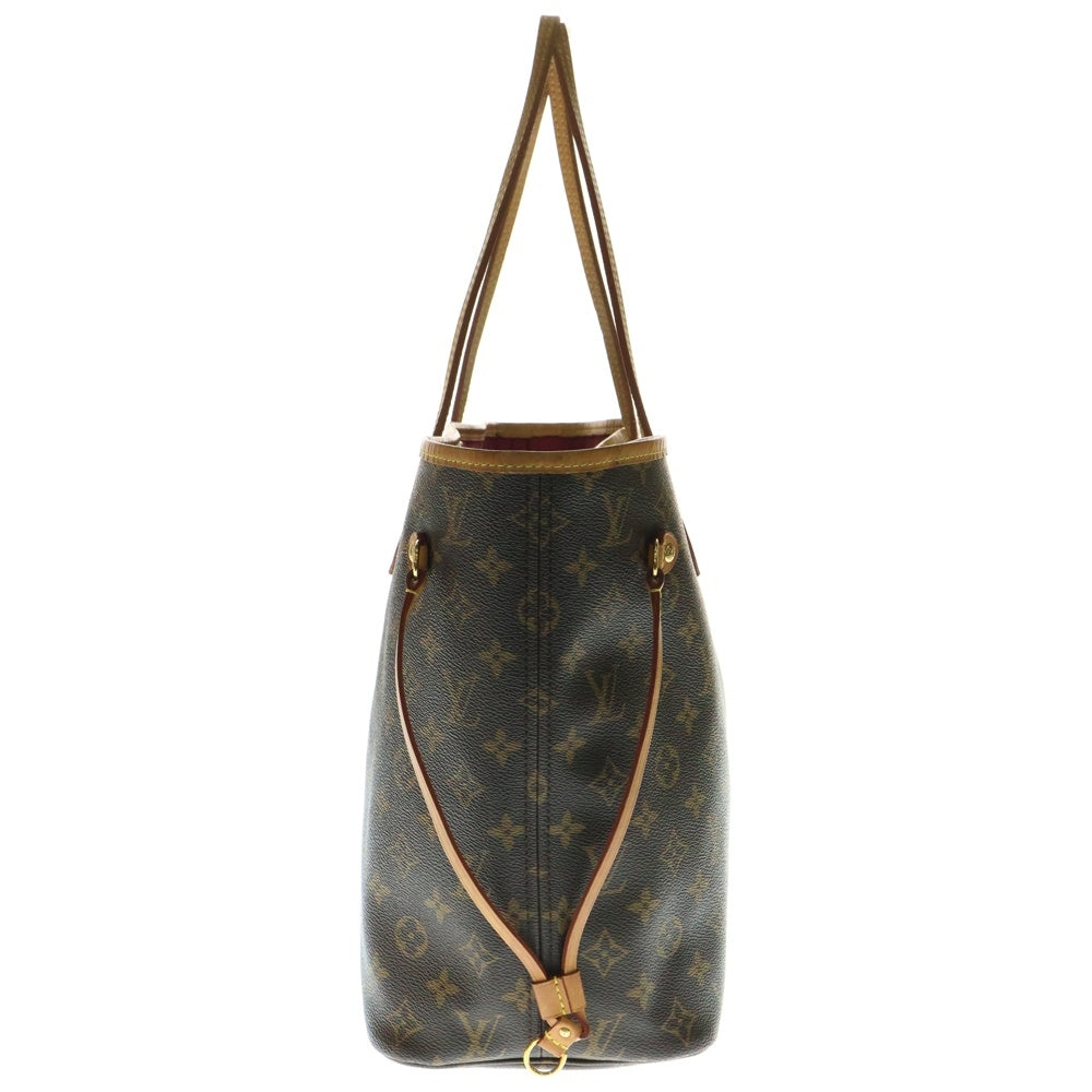 LOUIS VUITTON(ルイヴィトン) モノグラム ネヴァーフルMM ピヴォワンヌ ポーチ付PVCトートバッグ ブラウン レディース M41178
