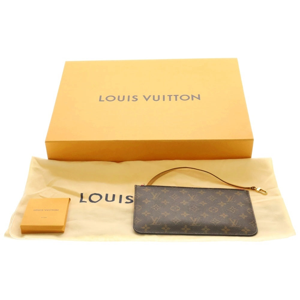 LOUIS VUITTON(ルイヴィトン) モノグラム ネヴァーフルMM ピヴォワンヌ ポーチ付PVCトートバッグ ブラウン レディース M41178