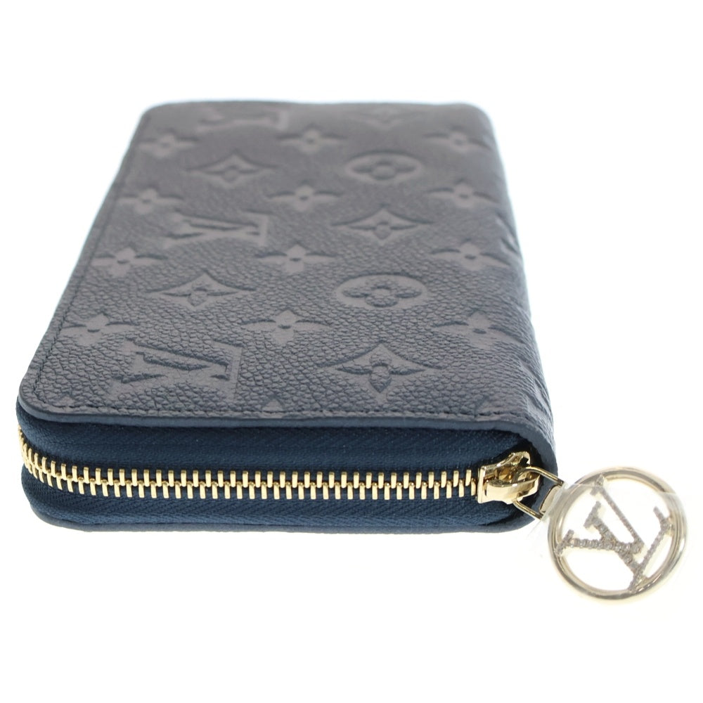 LOUIS VUITTON(ルイヴィトン) モノグラムアンプラント ジッピーウォレット メタリックブルー 長財布 RFID M82838