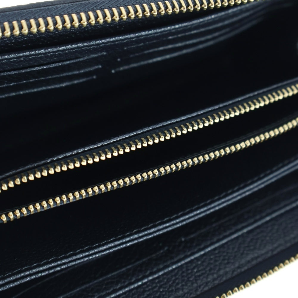 LOUIS VUITTON(ルイヴィトン) モノグラムアンプラント ジッピーウォレット メタリックブルー 長財布 RFID M82838