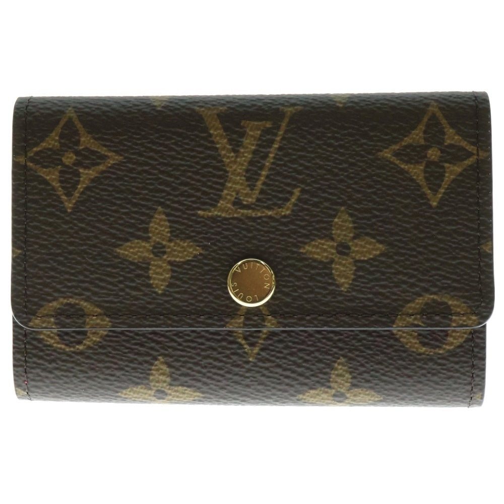 LOUIS VUITTON(ルイヴィトン) モノグラム ミュルティクレ6 フューシャ キーリング キーケース バッグチャーム ブラウン×ピンク ゴールド金具 PVC M11456