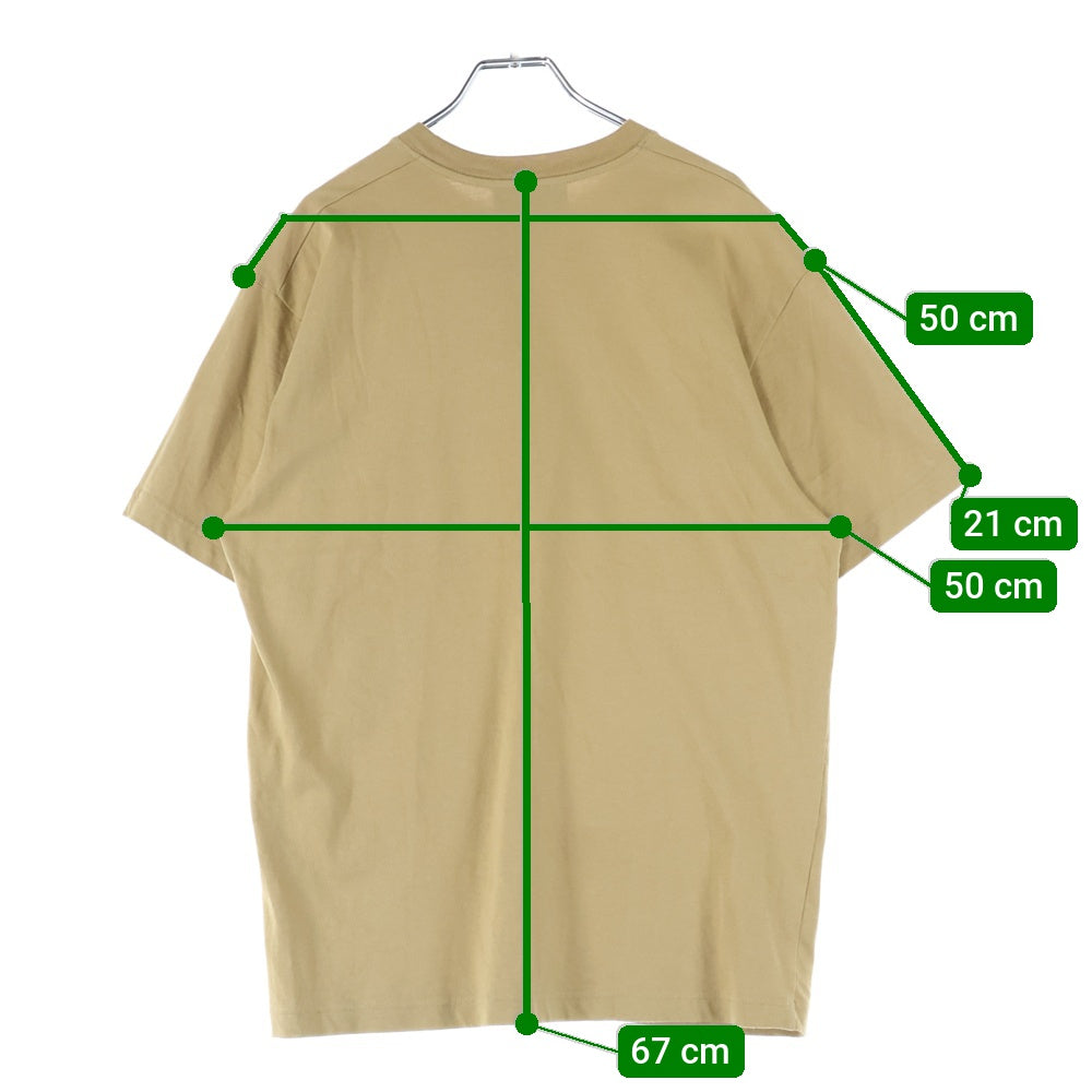 GUCCI(グッチ) 25SS GGロゴプリント クルーネック 半袖Tシャツ カットソー ベージュ 785345