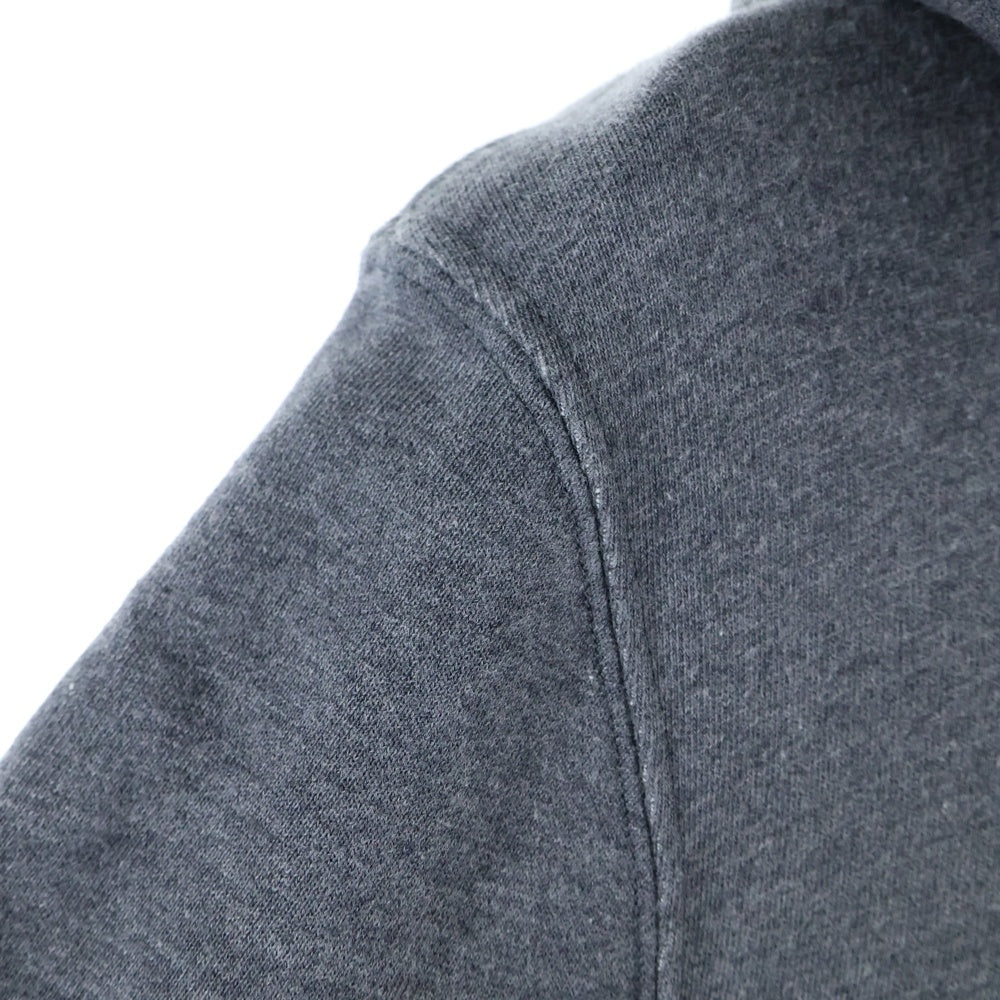 MONCLER(モンクレール) 20AW フロント ビッグロゴ刺繍 プルオーバースウェットパーカー フーディー グレー F20918G74610 80985