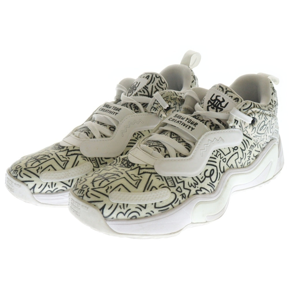 adidas(アディダス) D.O.N. ISSUE 3 GCA ドノバン ミッチェル イシュー 3 総柄 ローカットスニーカー ホワイト US9.5/27.5cm GW3648