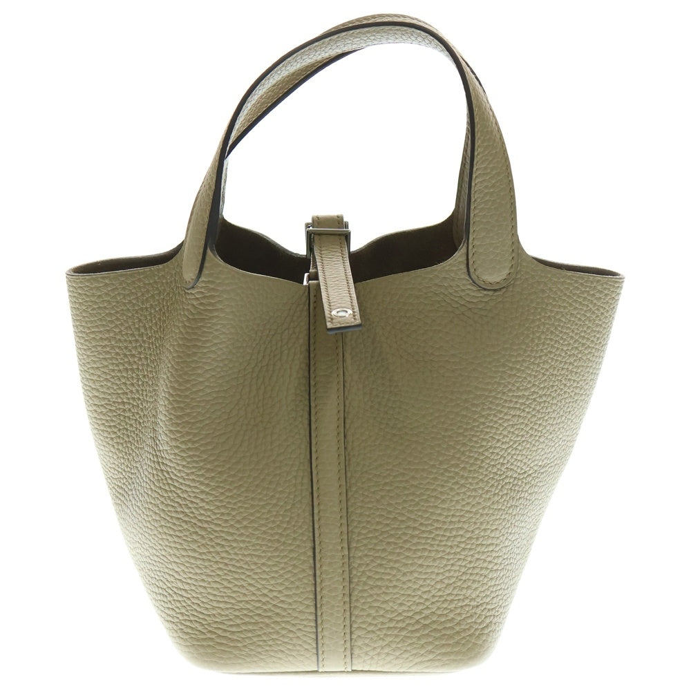 HERMES(エルメス) ピコタンロックPM トレンチ トリヨンクレマンス レザーハンドバッグ ブラウン レディース W刻印
