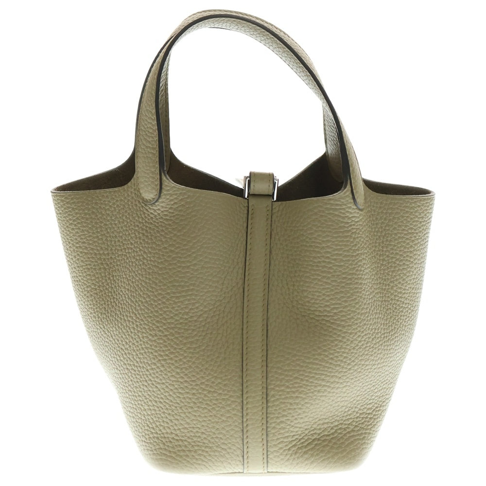 HERMES(エルメス) ピコタンロックPM トレンチ トリヨンクレマンス レザーハンドバッグ ブラウン レディース W刻印