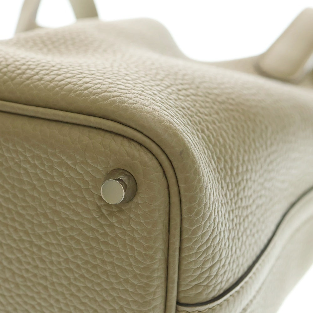 HERMES(エルメス) ピコタンロックPM トレンチ トリヨンクレマンス レザーハンドバッグ ブラウン レディース W刻印