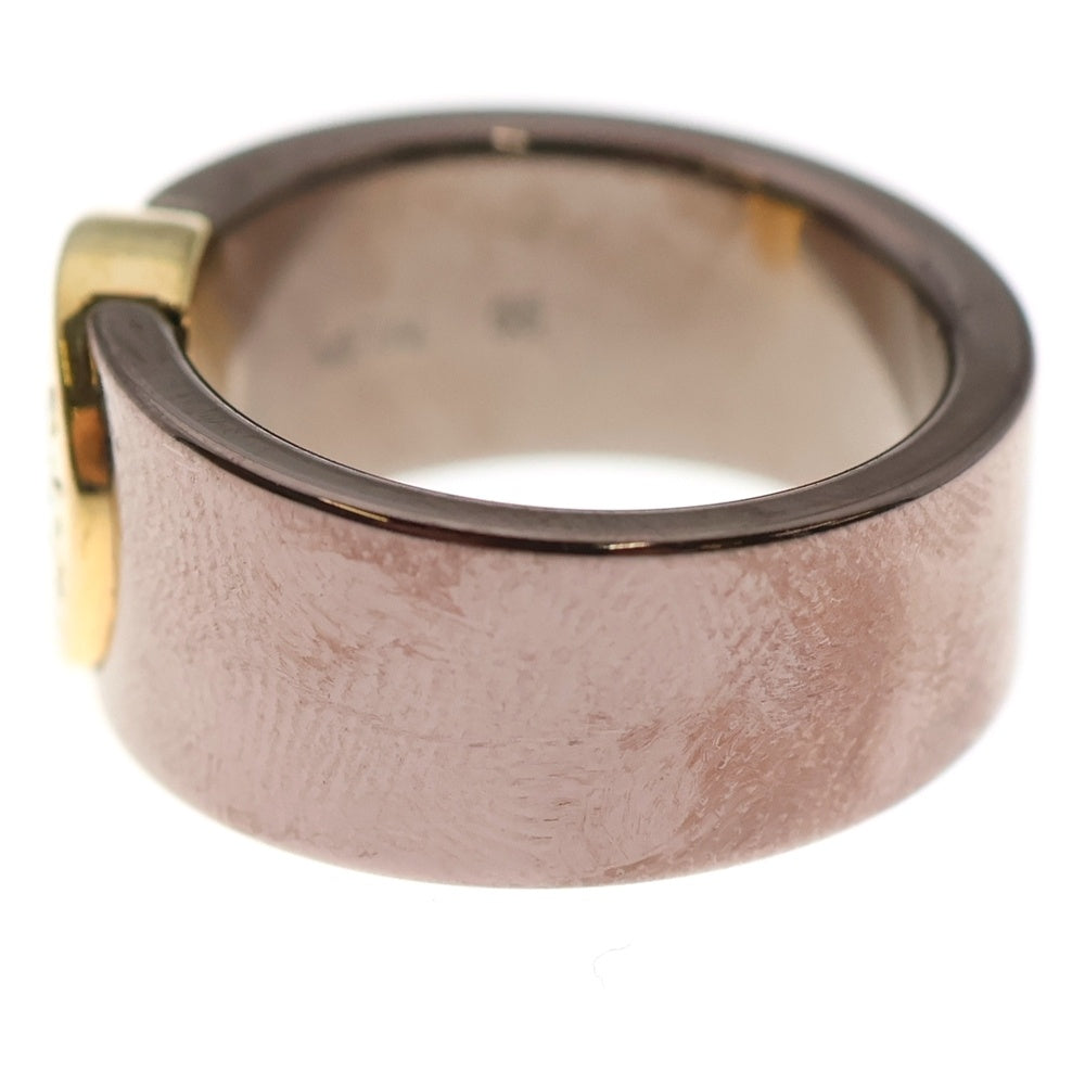 BVLGARI(ブルガリ) ブルガリブルガリ BBブロンズ パヴェダイヤリング 指輪 K18PG/YG ピンクゴールド イエローゴールド