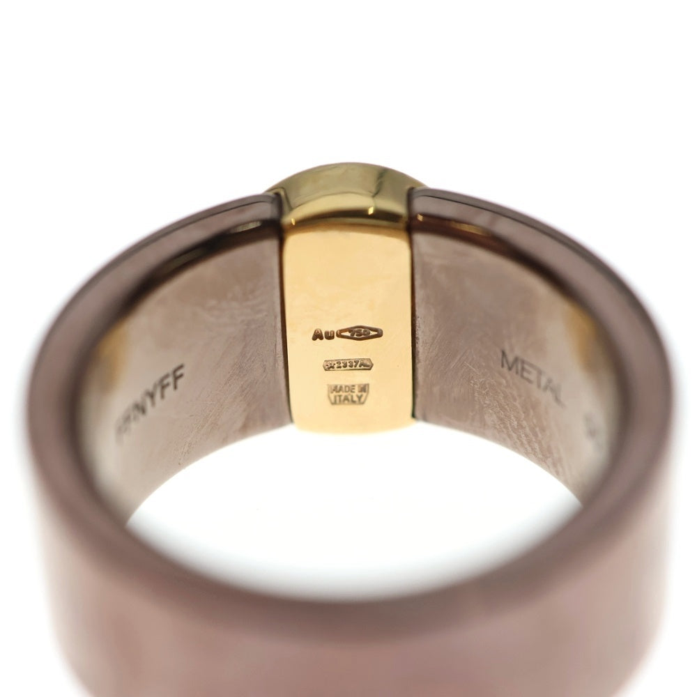 BVLGARI(ブルガリ) ブルガリブルガリ BBブロンズ パヴェダイヤリング 指輪 K18PG/YG ピンクゴールド イエローゴールド