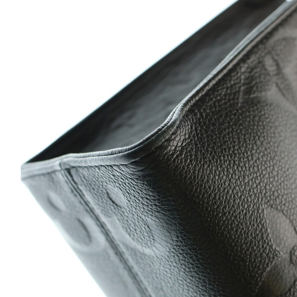 LOUIS VUITTON(ルイヴィトン) オンザゴーPM モノグラム アンプラント ノワール エンボスレザー 2WAY ハンド ショルダー トートバッグ ゴールド金具 ブラック M45653