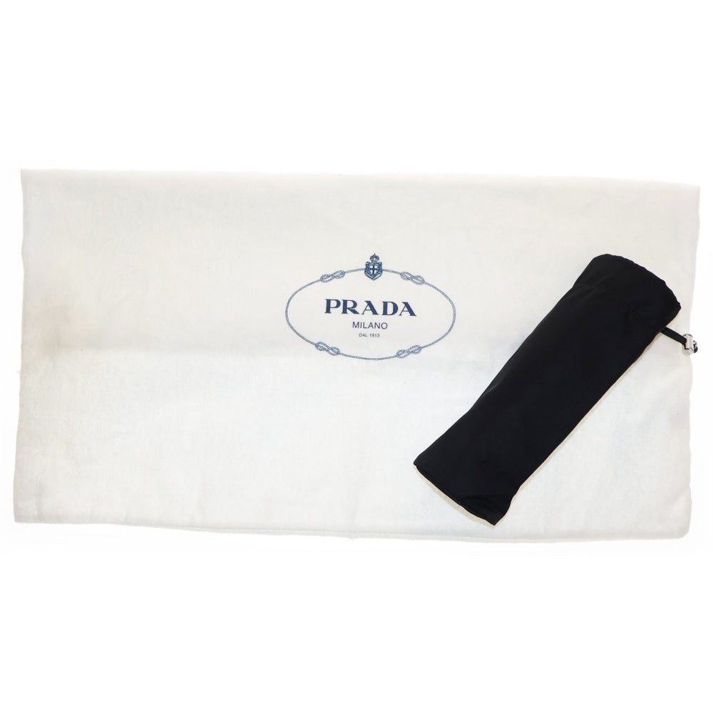 PRADA(プラダ) トライアングルロゴ マザーズバッグ ハンドバッグ ボストンバッグ シルバー金具 ナイロン ブラック 1BG102