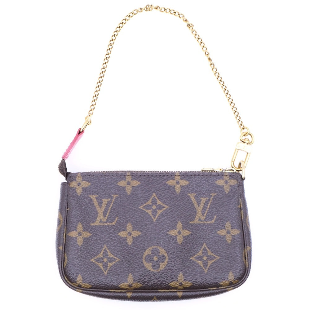 LOUIS VUITTON(ルイヴィトン) モノグラム ヴィヴィエンヌ ミニ・ポシェット・アクセソワール ミニハンドバッグ チェーンバッグ ポーチ ケース ブラウン ゴールド金具 PVC M69752