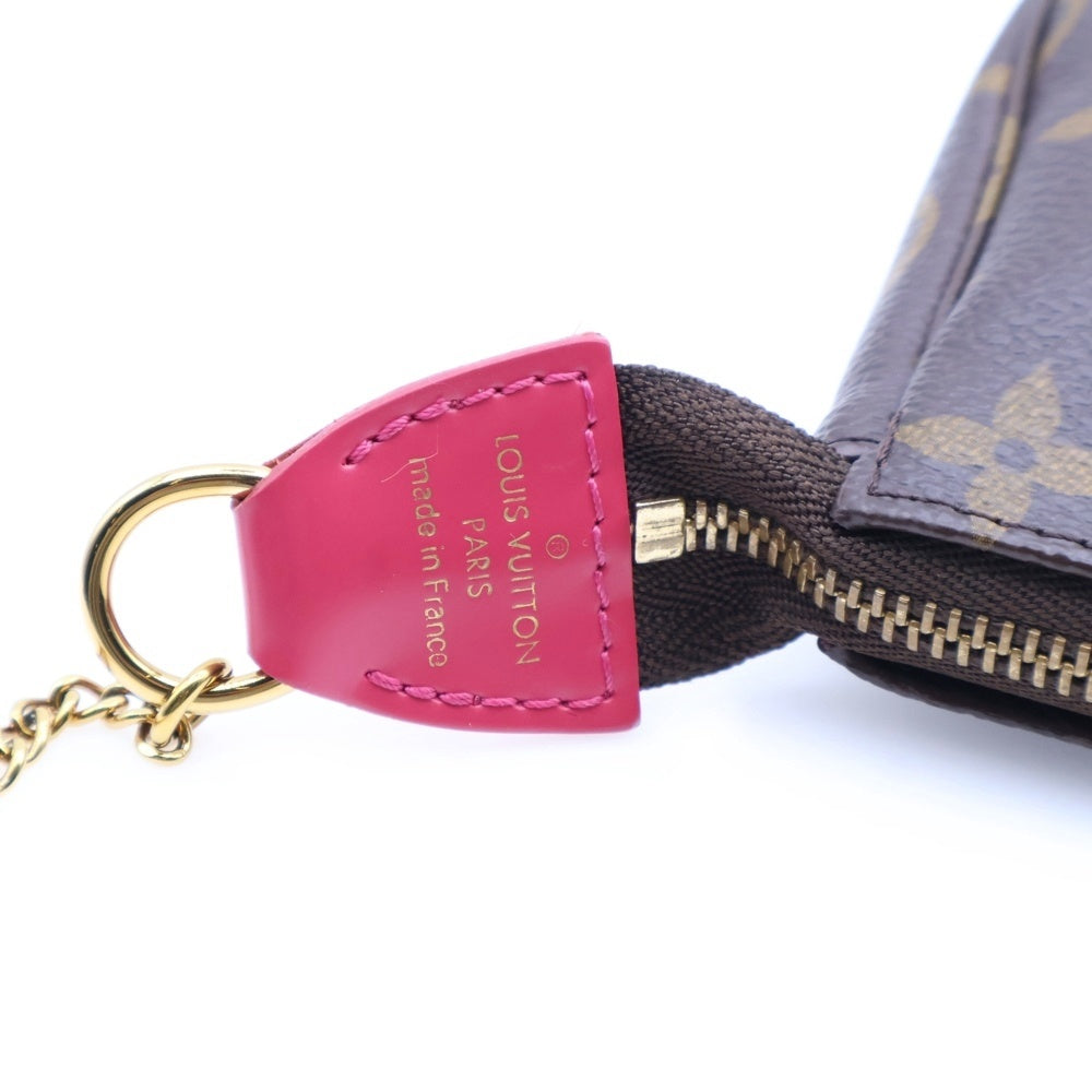 LOUIS VUITTON(ルイヴィトン) モノグラム ヴィヴィエンヌ ミニ・ポシェット・アクセソワール ミニハンドバッグ チェーンバッグ ポーチ ケース ブラウン ゴールド金具 PVC M69752
