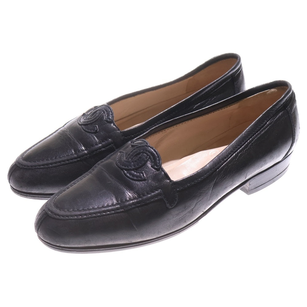 CHANEL(シャネル) ココマーク ローファー レザーシューズ ブラック 35
