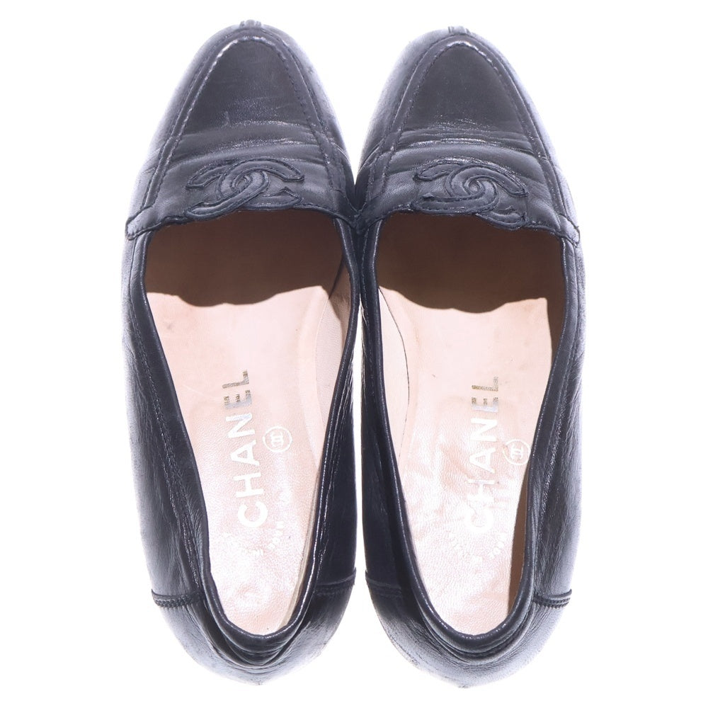 CHANEL(シャネル) ココマーク ローファー レザーシューズ ブラック 35