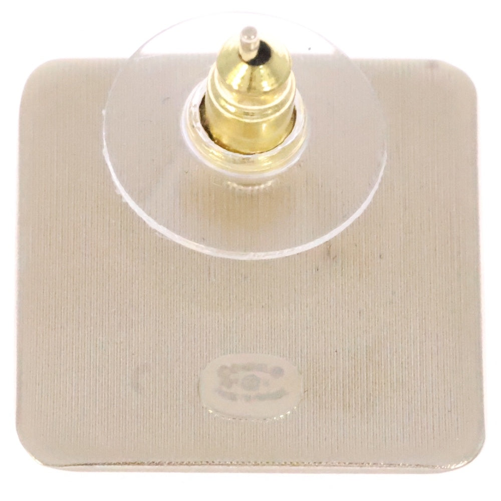 CHANEL(シャネル) A21K ココマーク スクエア グリッター ピアス ピンクゴールド GP