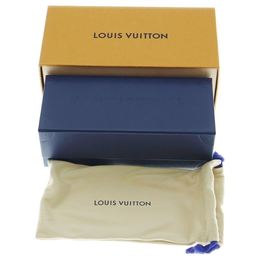 LOUIS VUITTON(ルイヴィトン) LVサークル ラヴェンテュラ ラウンドフレーム カラーレンズ サングラス メガネ 眼鏡 アイウェア ゴールド金具 ブラウン Z1129E