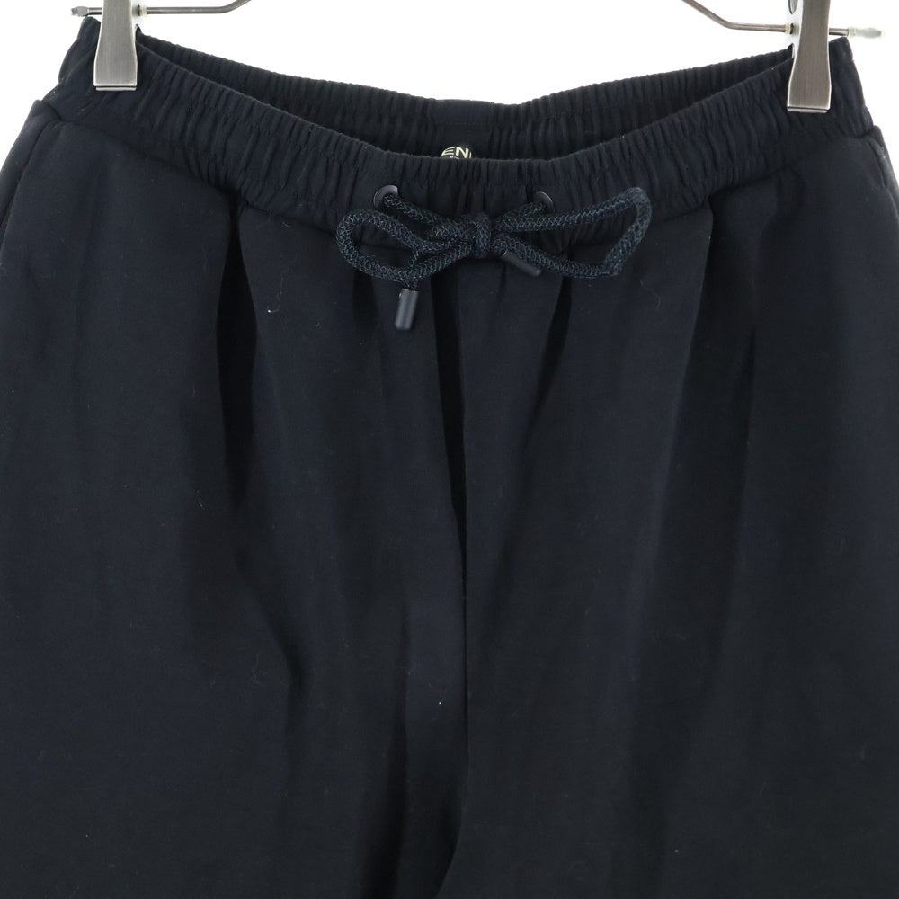 FENDI(フェンディ) 21SS ズッカ柄 メッシュ切り替え スウェット ショート ハーフパンツ ショーツ ブラック/ブラウン FAB564 AD3D