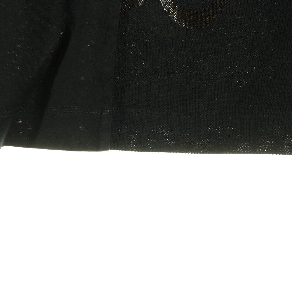 MONCLER(モンクレール) 24SS ラバーワッペンロゴ クルーネック 半袖Tシャツ カットソー ブラック J10918C00059 8390Y