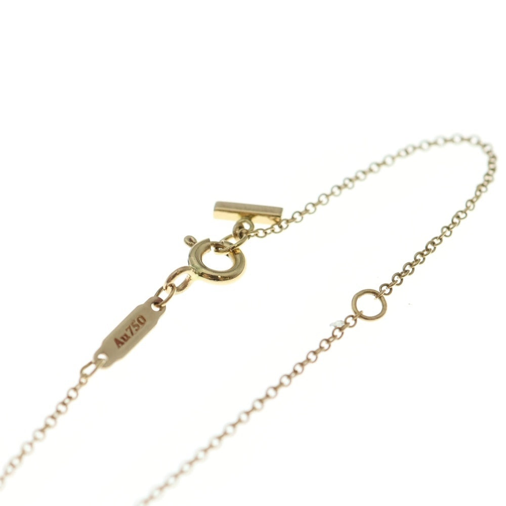 TIFFANY & Co.(ティファニー) Tスマイル ミニ ダイヤ ネックレス ペンダント チェーン ピンクゴールド Au750