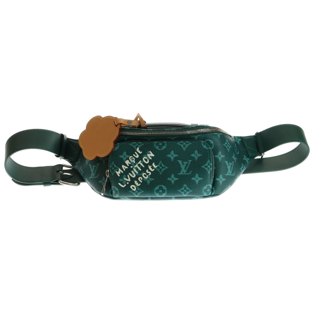 LOUIS VUITTON(ルイヴィトン) モノグラムヘリテージ ラッシュ・バムバッグ レザーボディバッグ ウエストバッグ グリーン M12867