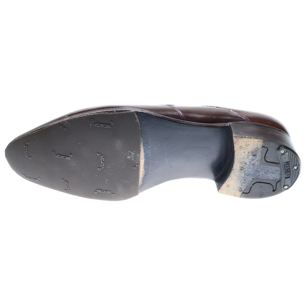 JOHN LOBB(ジョンロブ) WOODCOTE ウッドコート プレステージライン ウィングチップ レザー レースアップ ローカット ドレス ビジネス シューズ ブラウン 8000