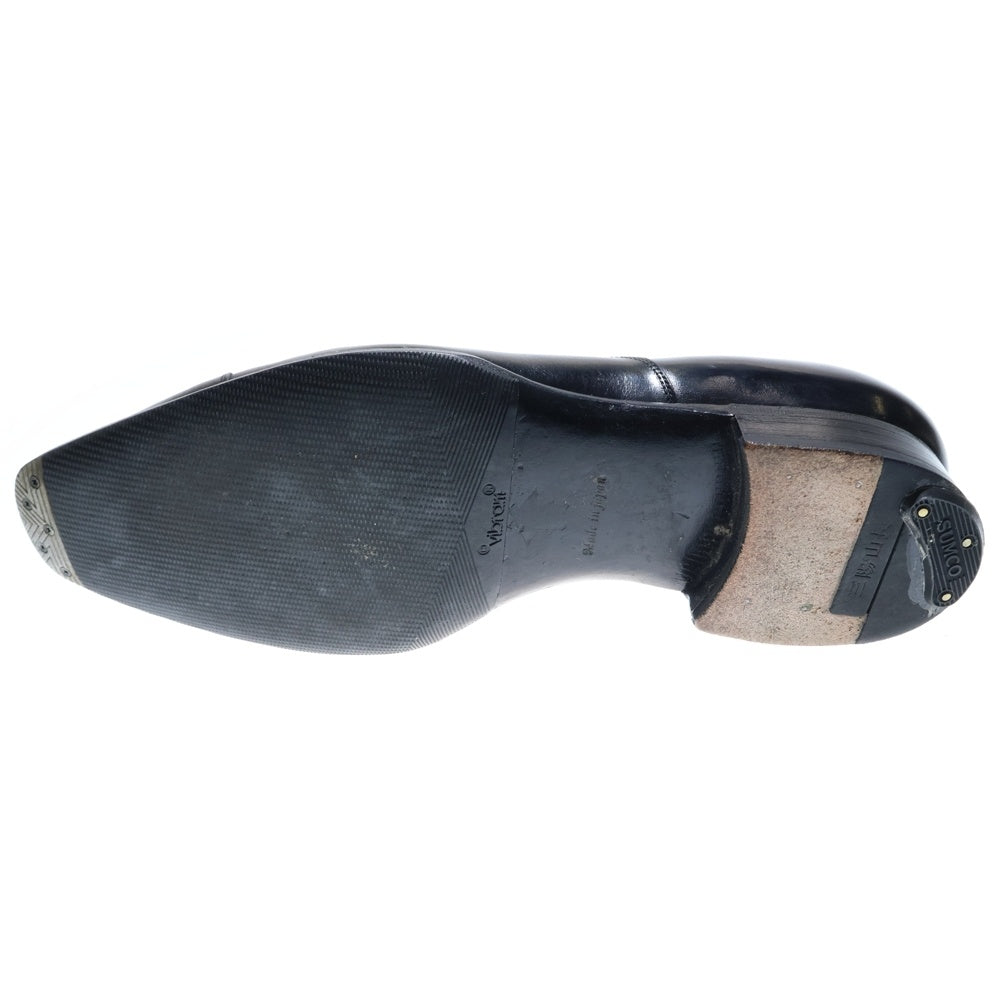 三陽山長(サンヨウヤマチョウ) 友之介 ストレートチップ レザー レースアップ ローカット ドレス ビジネスシューズ ブラック R309