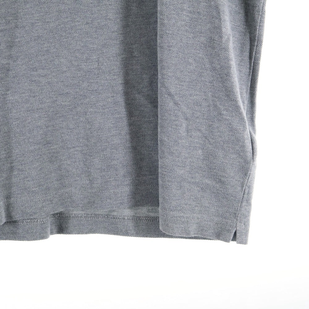 MONCLER(モンクレール) 17SS ワッペンロゴ コットン 半袖ポロシャツ グレー/ホワイト C10918309850 84556