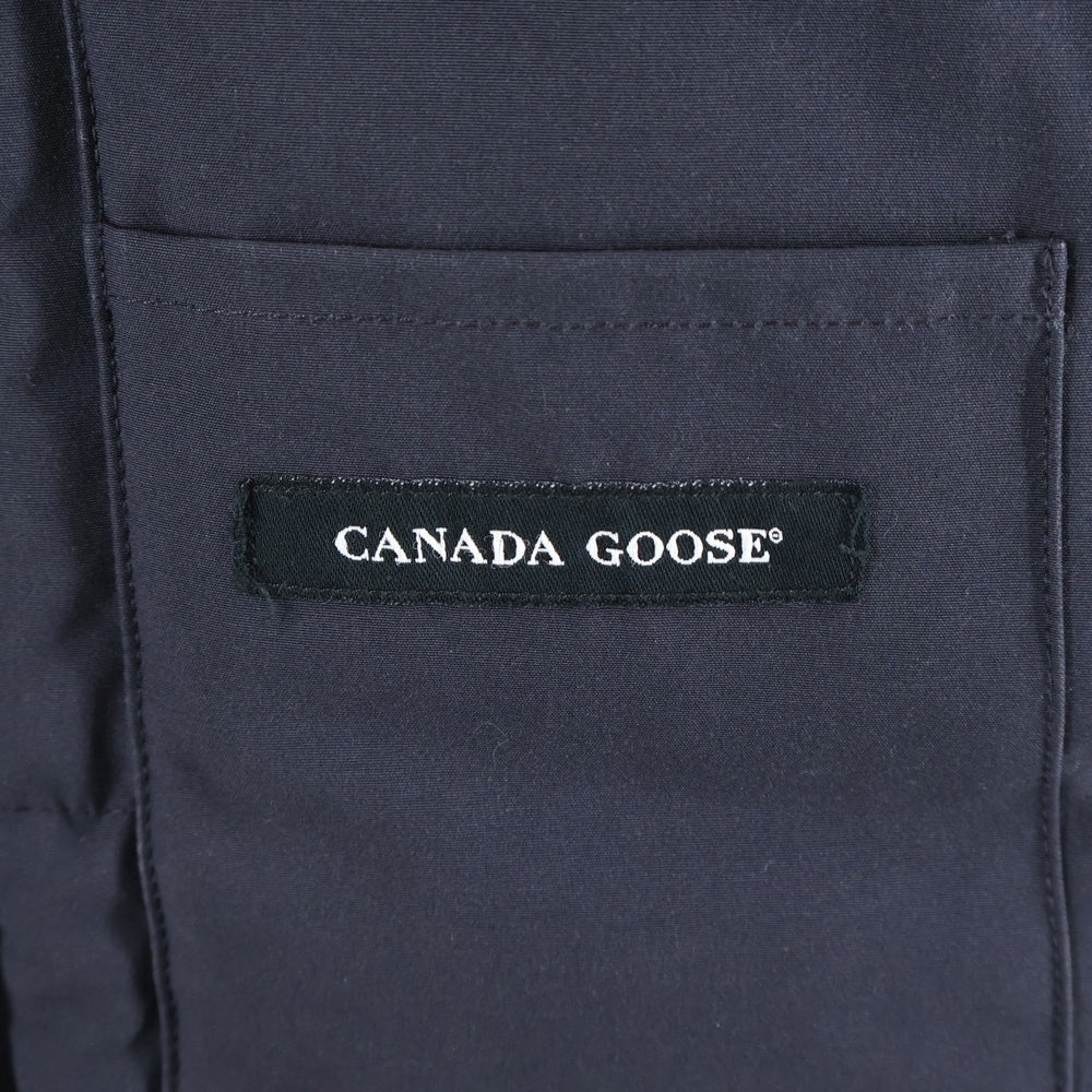 CANADA GOOSE(カナダグース) フリースタイル クルー ワッペンロゴ ジップアップ ダウン ベスト ブラック 4154M