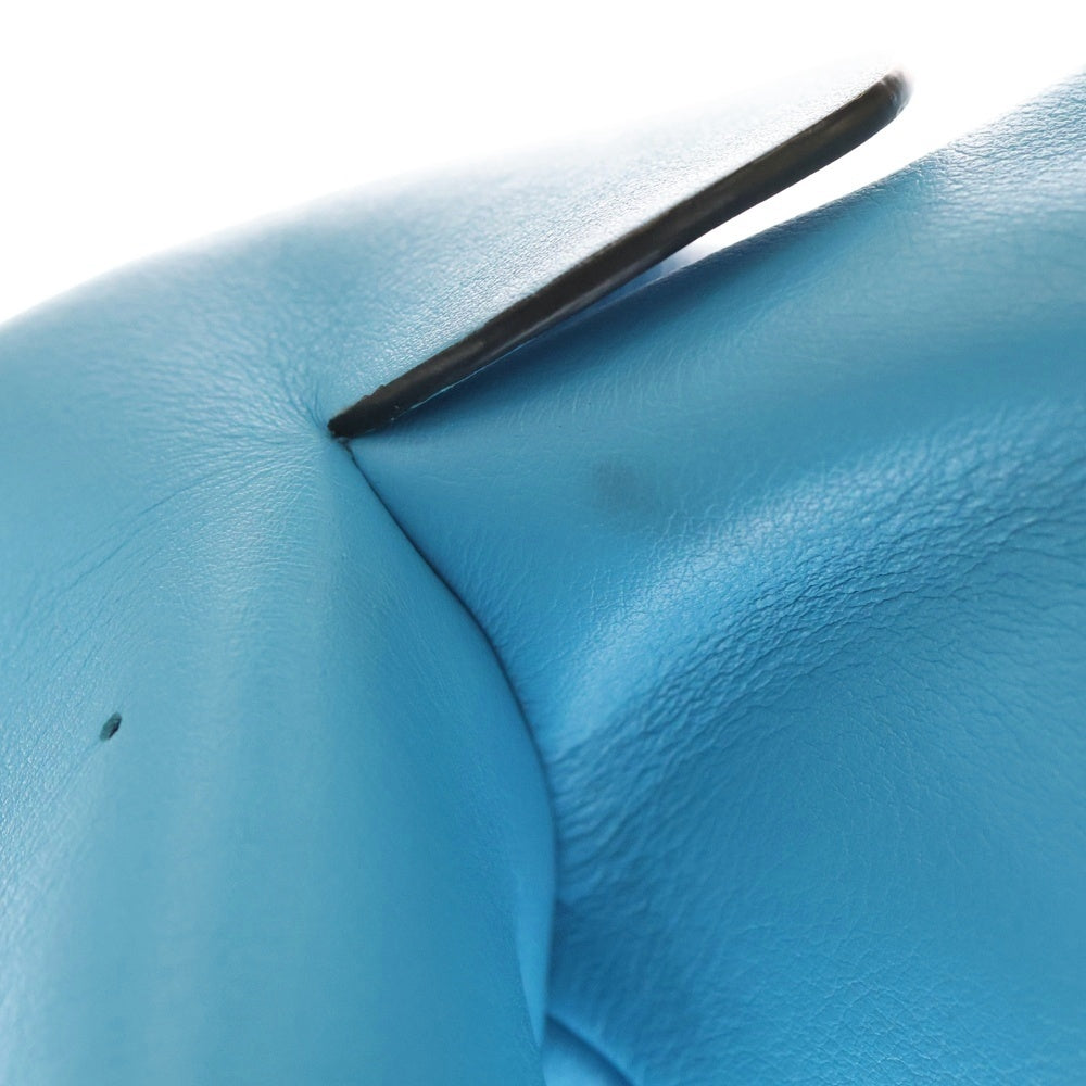 LOEWE(ロエベ) 2WAYショルダーバッグ ハンドバッグ ラージ ブルー レザー シアン