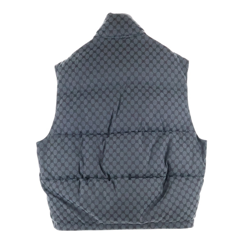 GUCCI(グッチ) 21AW BALENCIAGA×GUCCI The Hacker Project Hacker Cocoon Puffer Gilet Vest ハッカープロジェクト コクーンパファージレダウンベスト ブラック 681886
