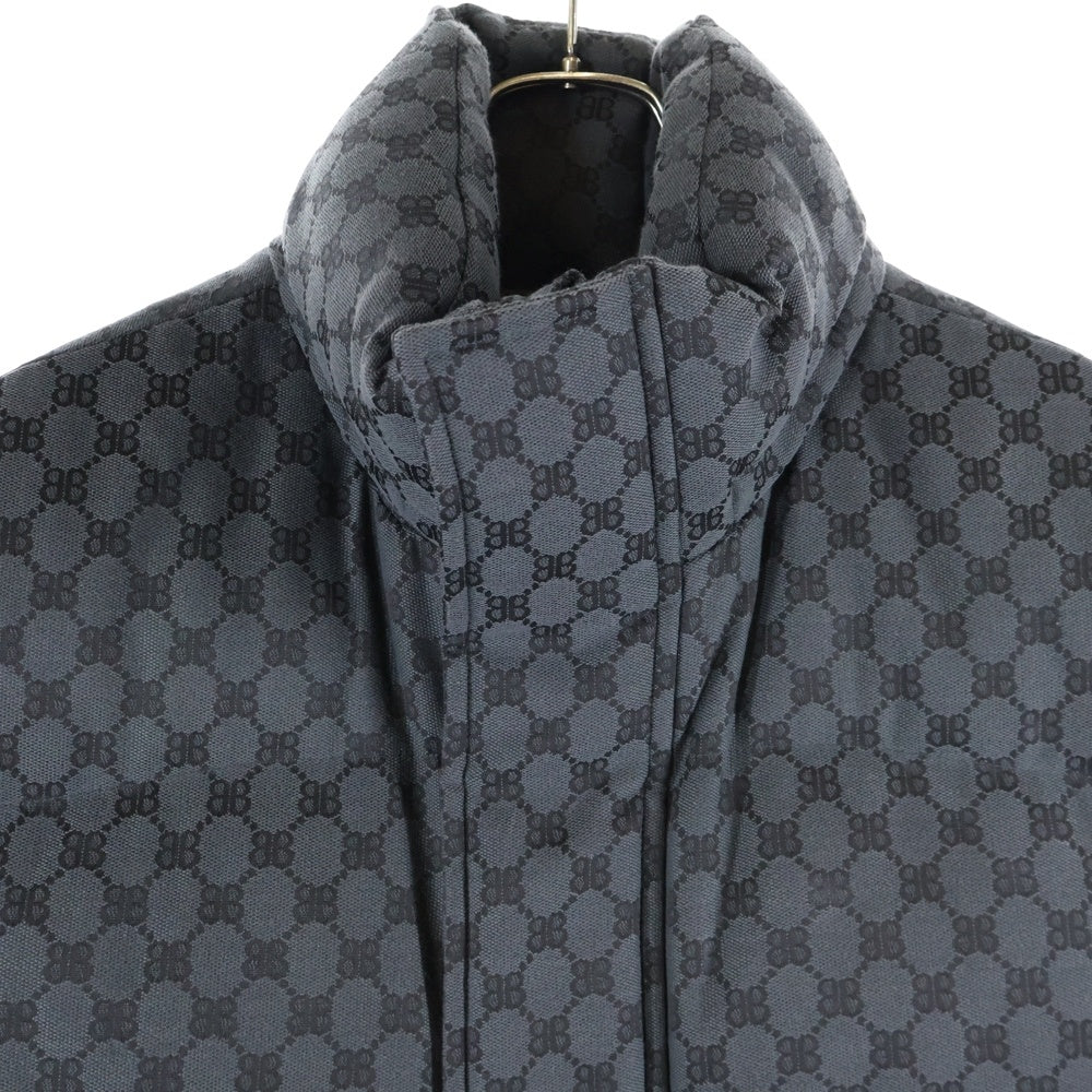 GUCCI(グッチ) 21AW BALENCIAGA×GUCCI The Hacker Project Hacker Cocoon Puffer Gilet Vest ハッカープロジェクト コクーンパファージレダウンベスト ブラック 681886