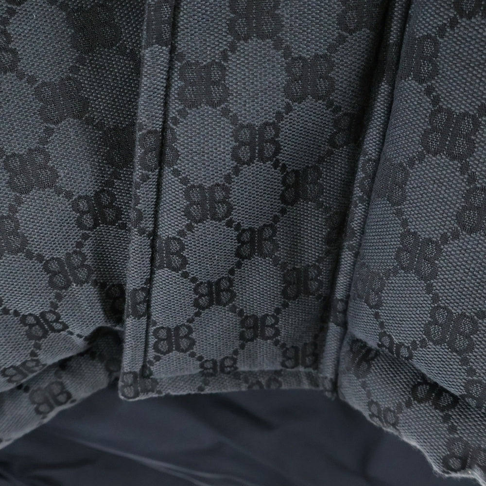 GUCCI(グッチ) 21AW BALENCIAGA×GUCCI The Hacker Project Hacker Cocoon Puffer Gilet Vest ハッカープロジェクト コクーンパファージレダウンベスト ブラック 681886