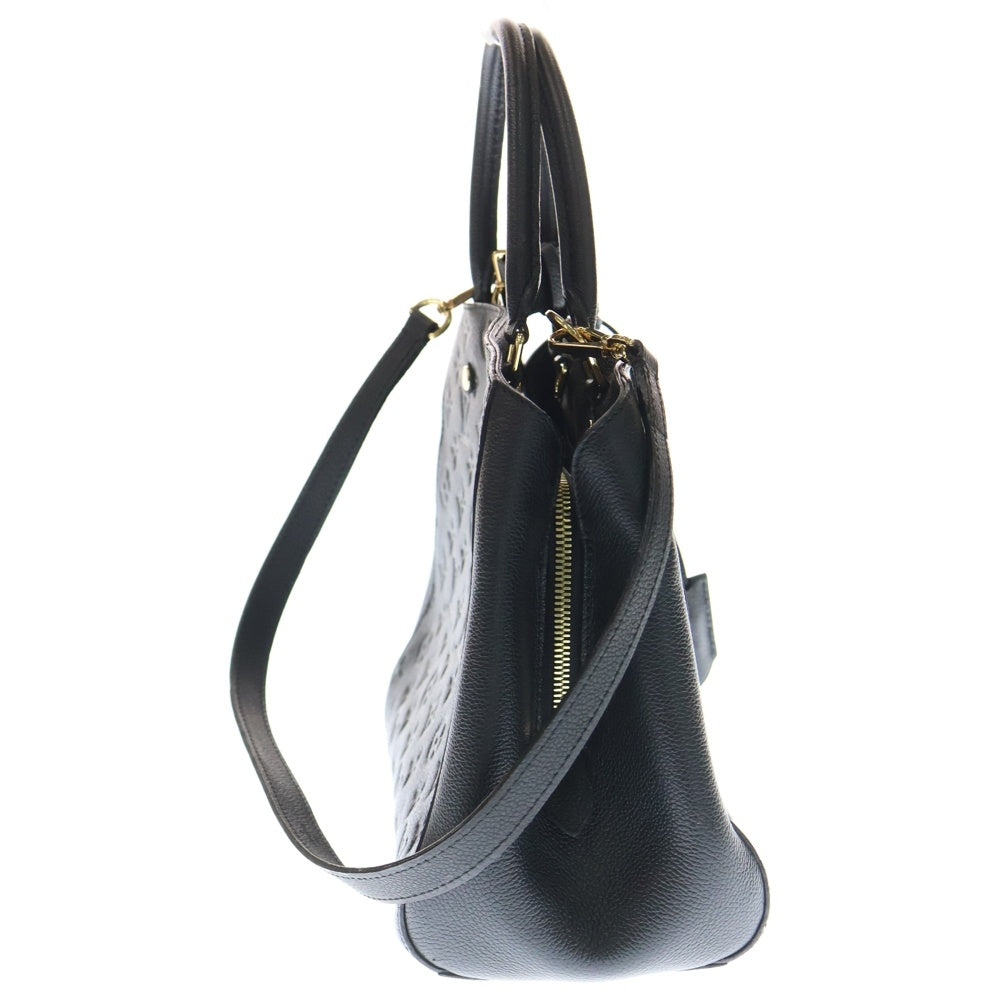 LOUIS VUITTON(ルイヴィトン) モノグラムアンプラント モンテーニュMM 2WAYバッグ ハンドバッグ ショルダーバッグ ブラック ノワール レザー M41048 ゴールド金具