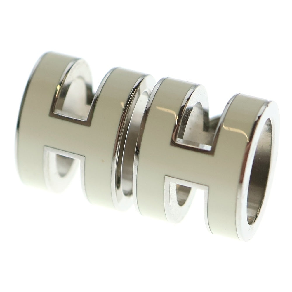 HERMES(エルメス) ポップアッシュH ピアス シルバー金具 ホワイト アクセサリー