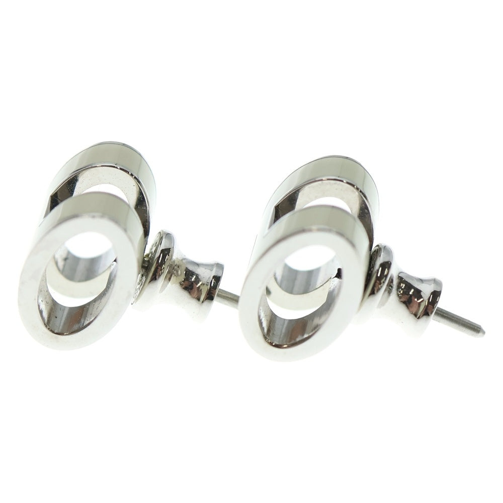 HERMES(エルメス) ポップアッシュH ピアス シルバー金具 ホワイト アクセサリー