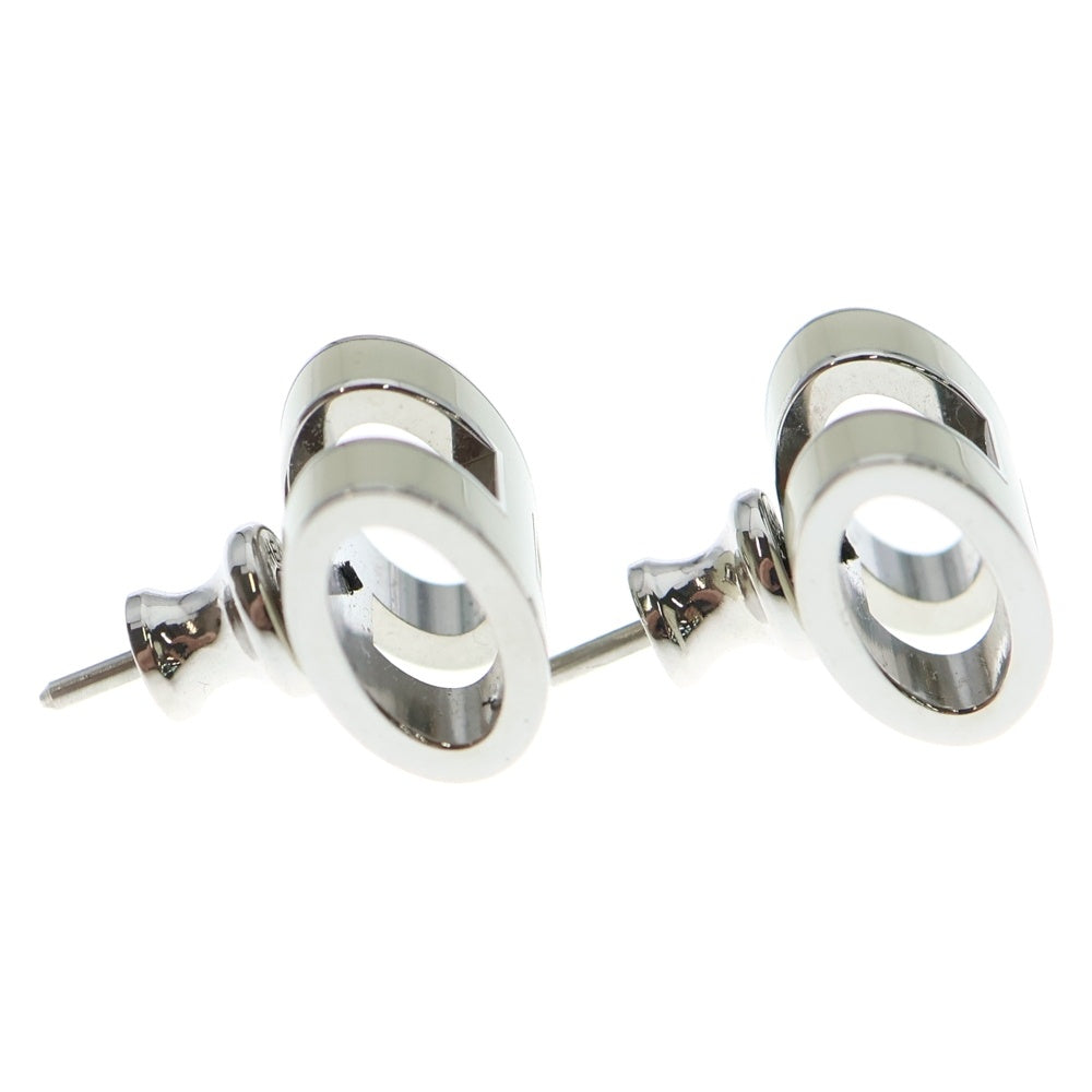 HERMES(エルメス) ポップアッシュH ピアス シルバー金具 ホワイト アクセサリー