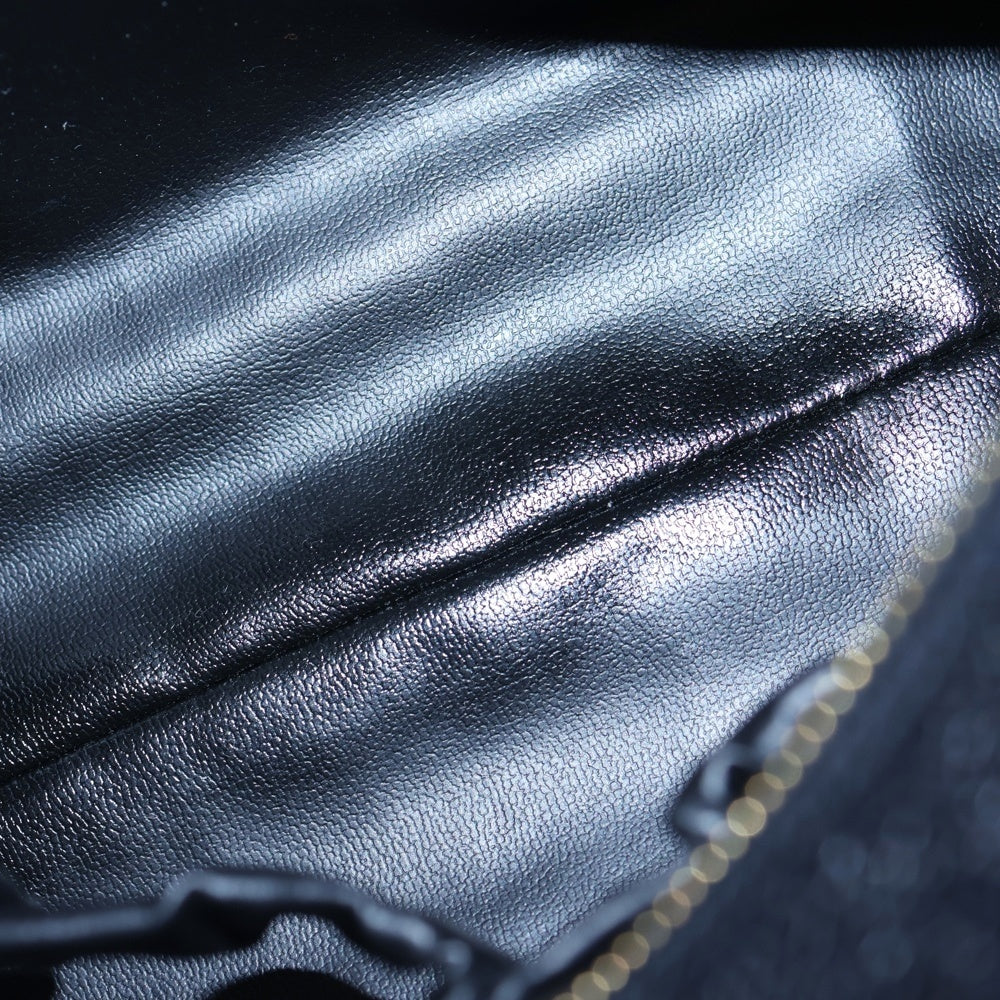 CHANEL(シャネル) ココマーク クラッチバッグ セカンドバッグ ポーチ ケース ブラック キャビアスキン ゴールド金具