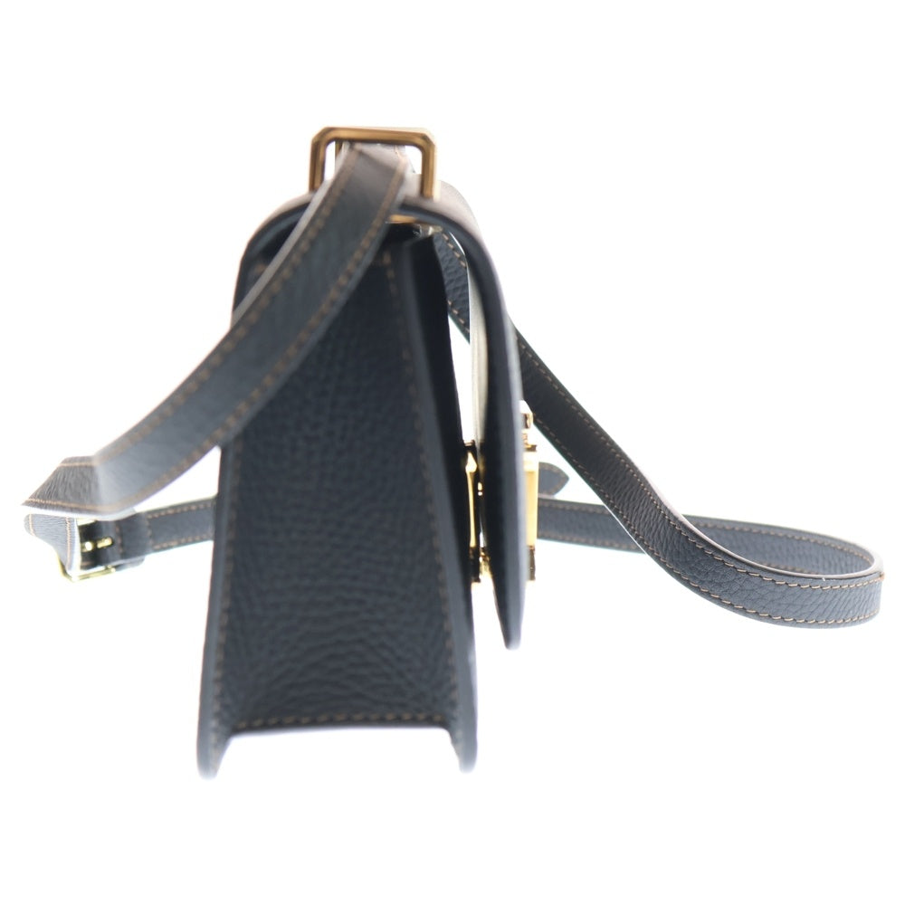 BURBERRY(バーバリー) TBロゴ ショルダーバッグ ハンドバッグ ブラック レザー 8063125 レディース