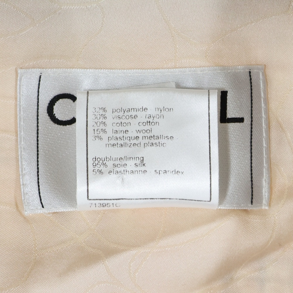 CHANEL(シャネル) 04P スプリングコレクション ココマークボタン ファンシーツイード 3B テーラードジャケット ピンク レディース P23754V14143