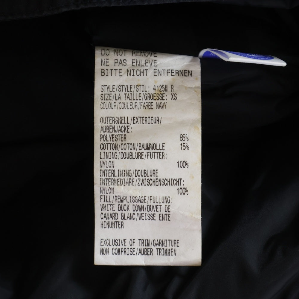 CANADA GOOSE(カナダグース) FREESTYLE フリースタイル ワッペンロゴ スタンドカラー ジップアップ ダウンベスト ネイビー 4125M R